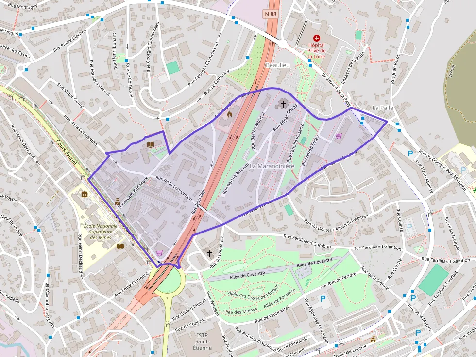 Appartement 90 m² trois pièces à vendre à Saint-Étienne