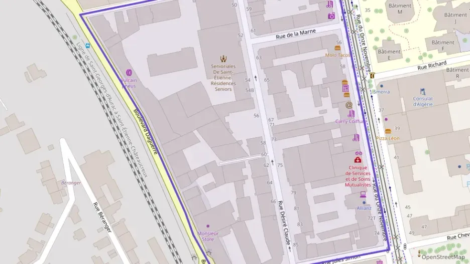 Appartement 48 m² deux pieces à vendre à Saint-Étienne Appartement 48 m² deux pieces à vendre à Saint-Étienne