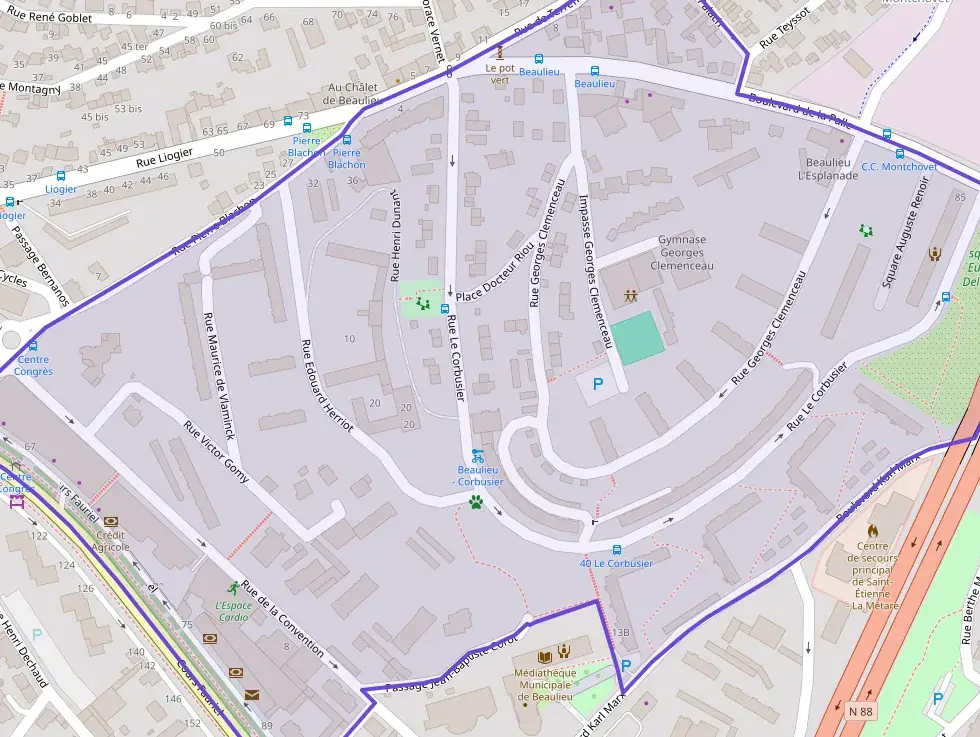 Appartement 57 m² trois pièces à vendre à Saint-Étienne