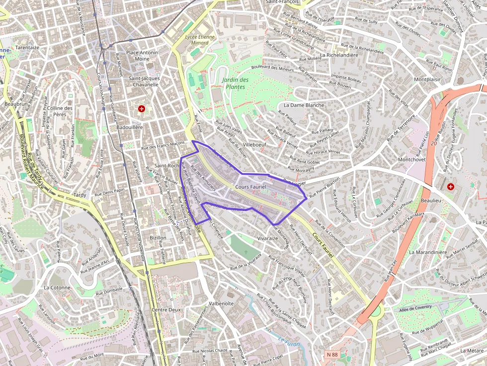 Appartement 38 m² deux pieces à vendre à Saint-Étienne