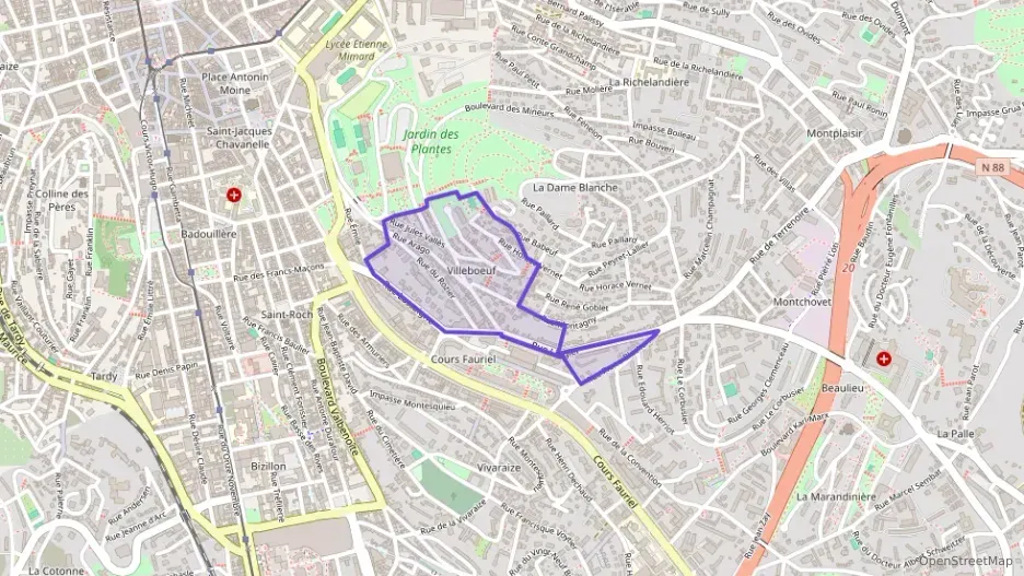 Appartement 54 m² deux pieces à vendre à Saint-Étienne