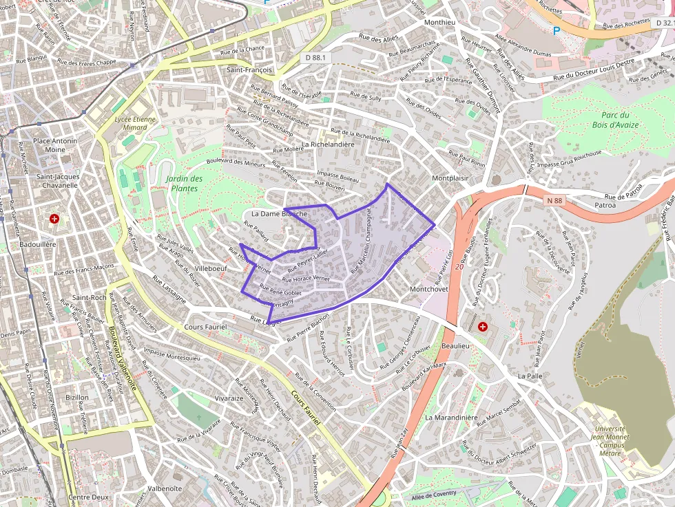 Appartement 50 m² deux pieces à vendre à Saint-Étienne