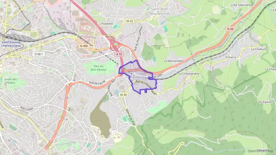 Appartement 92 m² quatre pièces à vendre à Saint-Étienne