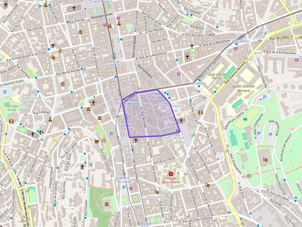 Appartement 78 m² trois pièces à vendre à Saint-Étienne