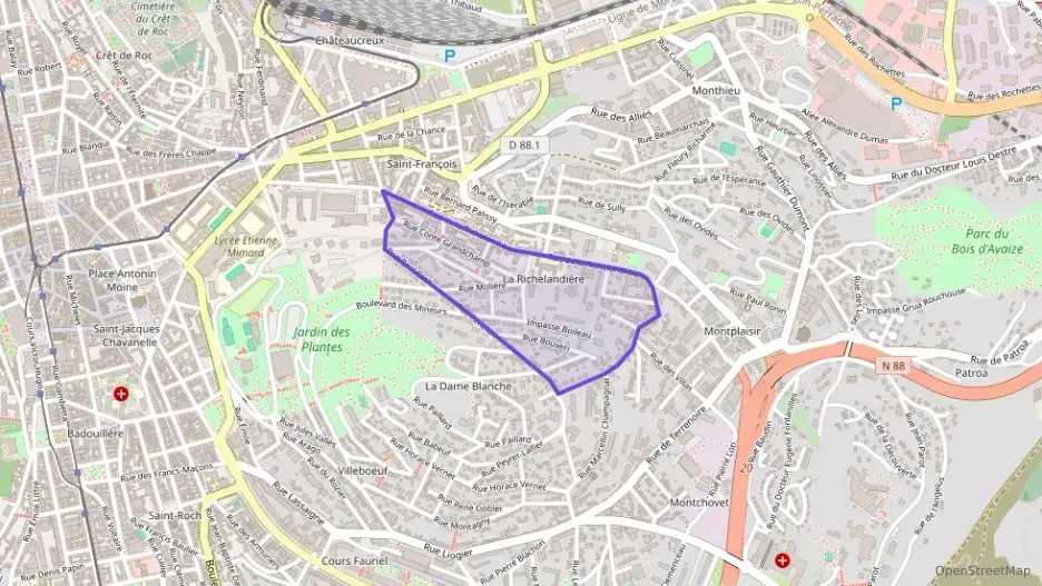 Appartement 94 m² cinq pièces à vendre à Saint-Étienne