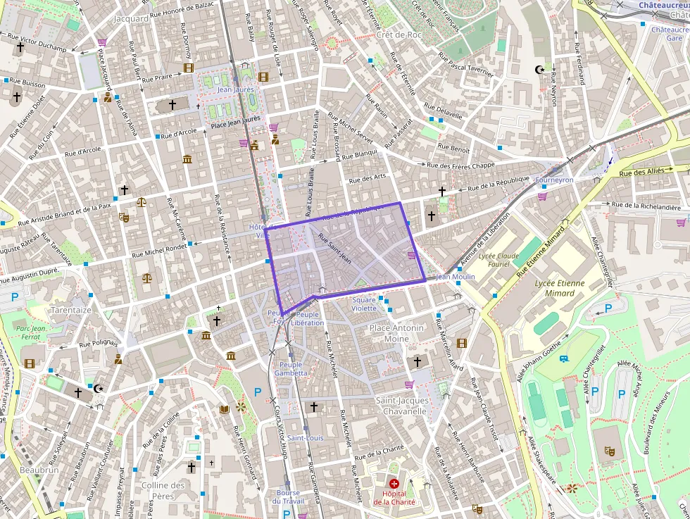 Appartement 73 m² quatre pièces à vendre à Saint-Étienne