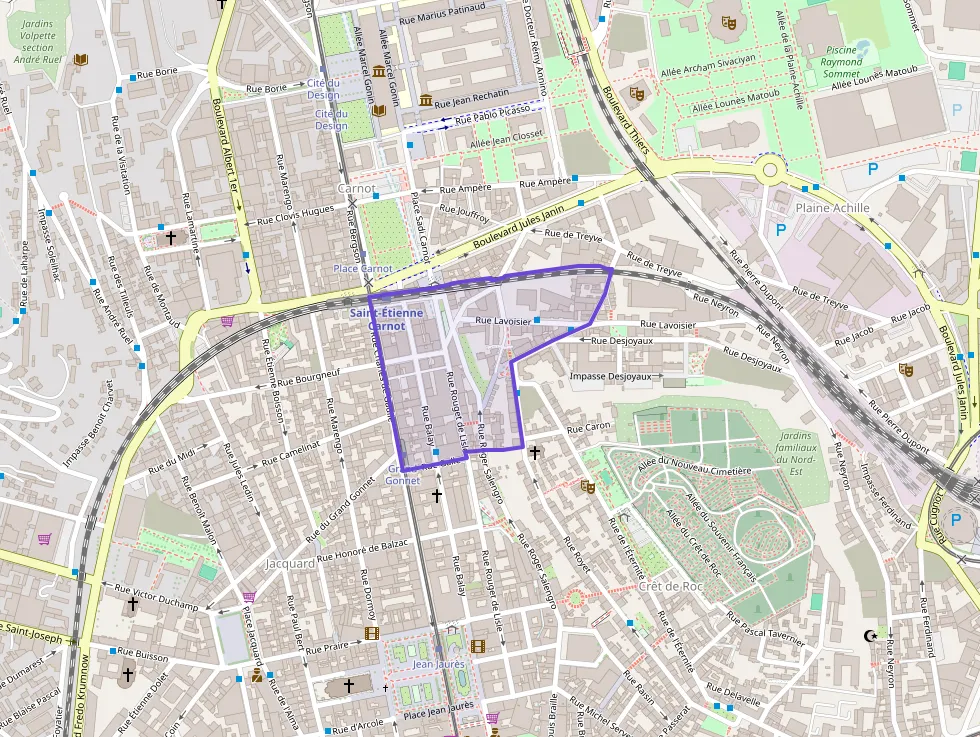 Appartement 36 m² une piece à vendre à Saint-Étienne