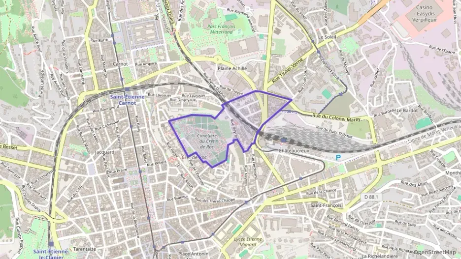 Appartement 50 m² trois pièces à vendre à Saint-Étienne