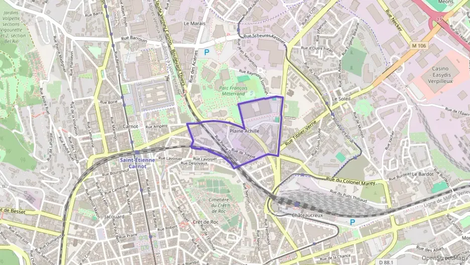 Appartement 74 m² quatre pièces à vendre à Saint-Étienne