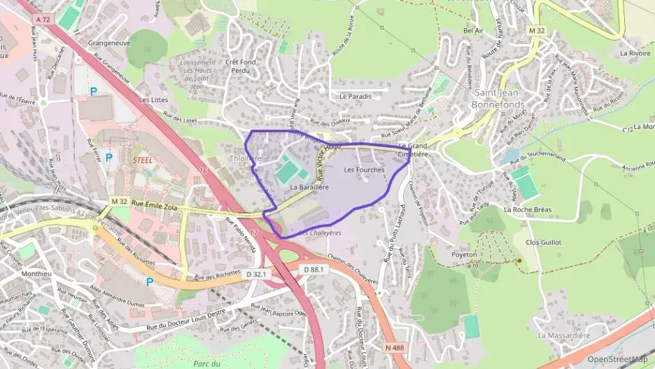 Appartement 79 m² trois pièces à vendre à Saint-Jean-Bonnefonds Appartement 79 m² trois pièces à vendre à Saint-Jean-Bonnefonds