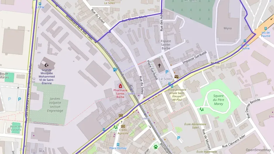 Appartement 37 m² une piece à vendre à Saint-Étienne