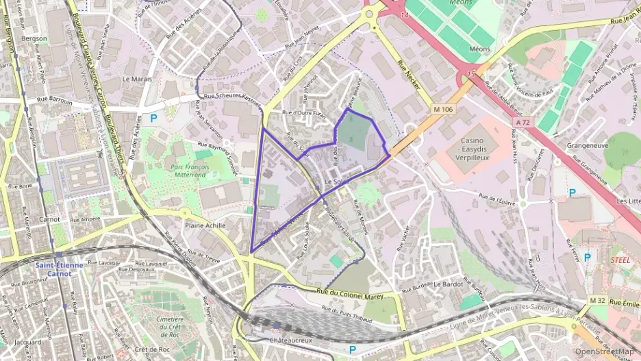 Appartement 78 m² quatre pièces à vendre à Saint-Étienne