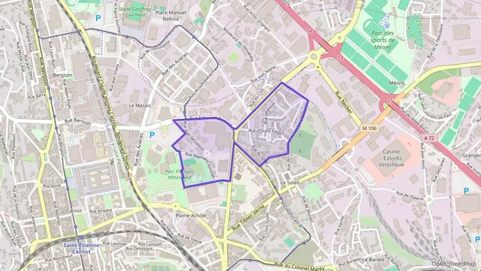 Appartement 76 m² quatre pièces à vendre à Saint-Étienne