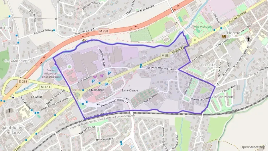 Appartement 55 m² trois pièces à vendre à L`Horme Appartement 55 m² trois pièces à vendre à L`Horme