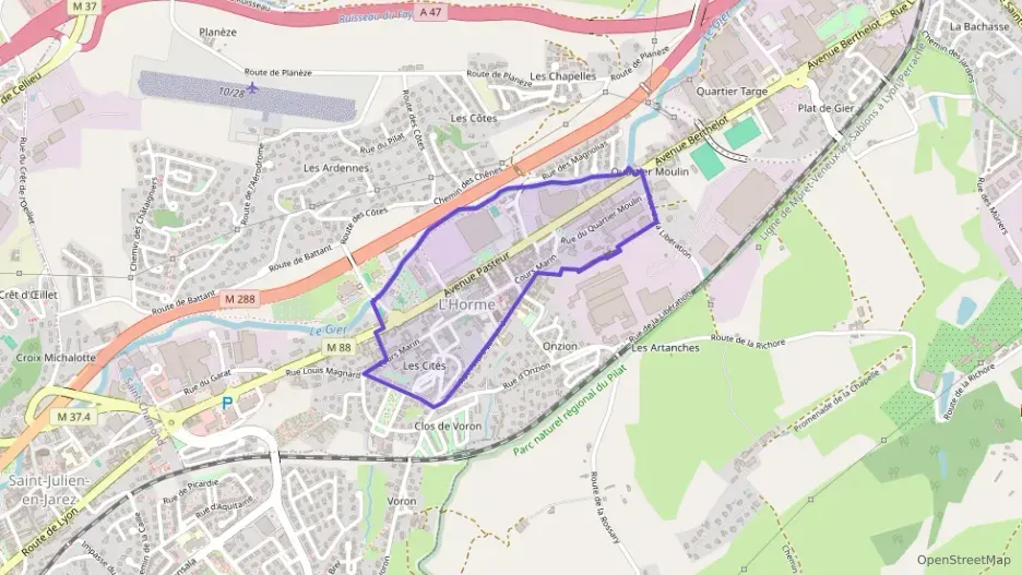 Appartement 54 m² trois pièces à vendre à L`Horme