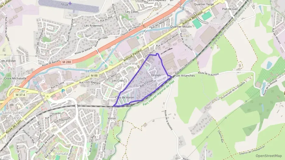 Appartement 88 m² quatre pièces à vendre à L`Horme Appartement 88 m² quatre pièces à vendre à L`Horme