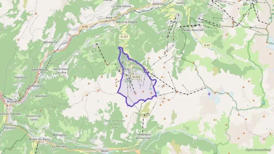 Appartement 50 m² trois pièces à vendre à La Plagne-Tarentaise