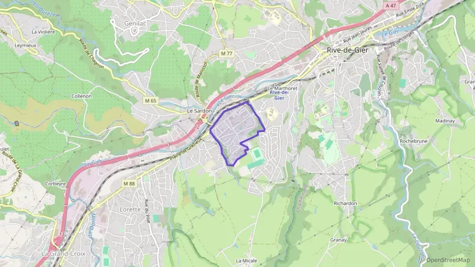 Appartement 70 m² quatre pièces à vendre à Rive-de-Gier