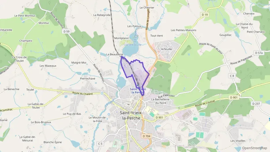 Appartement 70 m² quatre pièces à vendre à Saint-Yrieix-la-Perche