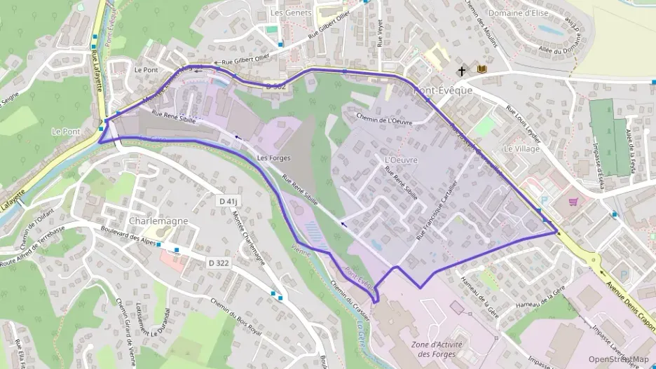 Appartement 42 m² deux pieces à vendre à Pont-Évêque Appartement 42 m² deux pieces à vendre à Pont-Évêque