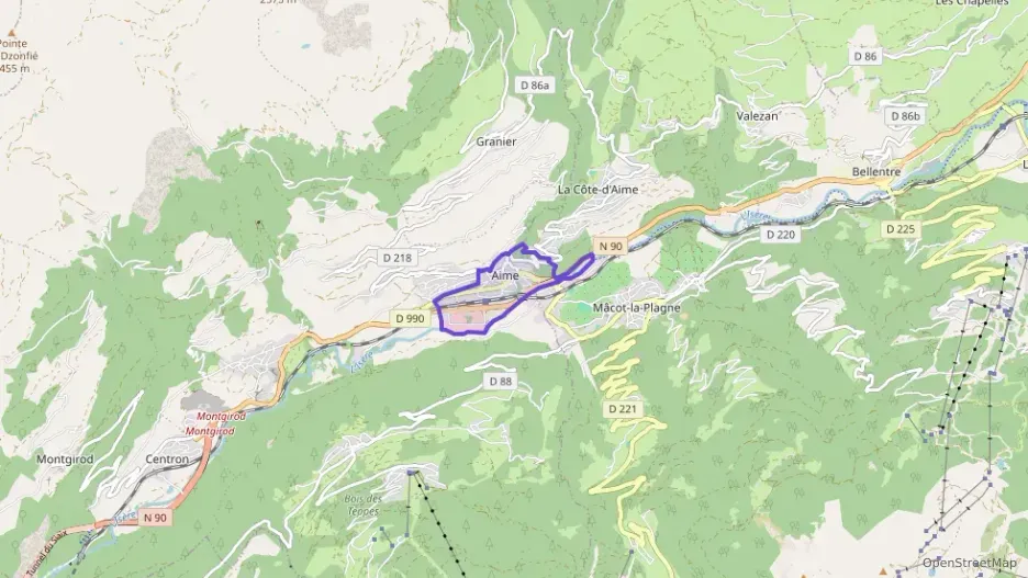 Appartement 55 m² trois pièces à vendre à Aime-la-Plagne
