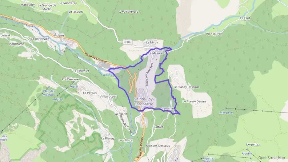 Appartement 57 m² quatre pièces à vendre à Sainte-Foy-Tarentaise