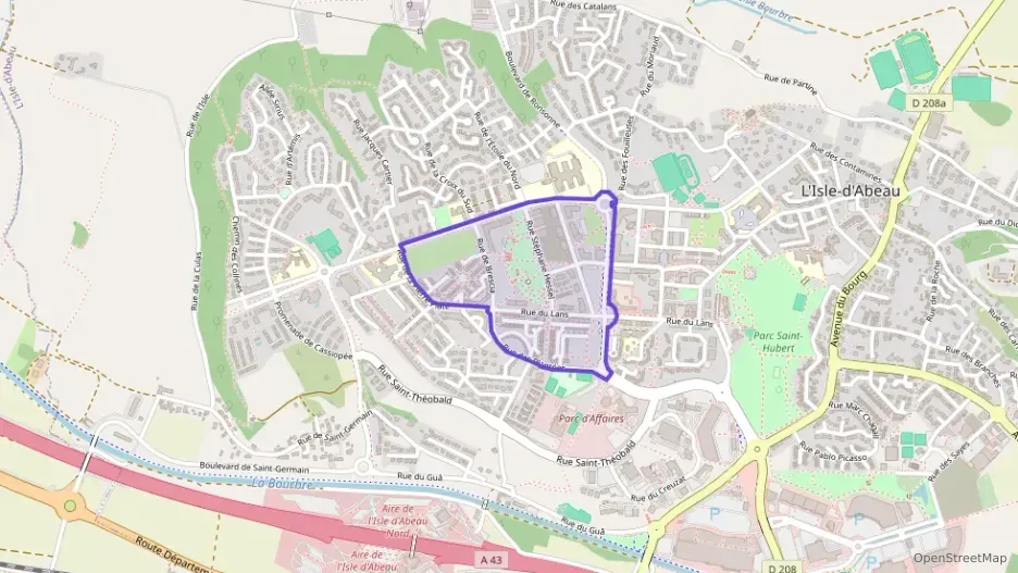 Appartement 60 m² trois pièces à vendre à L`Isle-d`Abeau