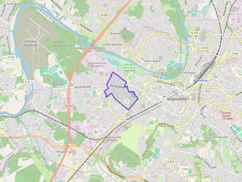 Appartement 100 m² quatre pièces à vendre à Angoulême