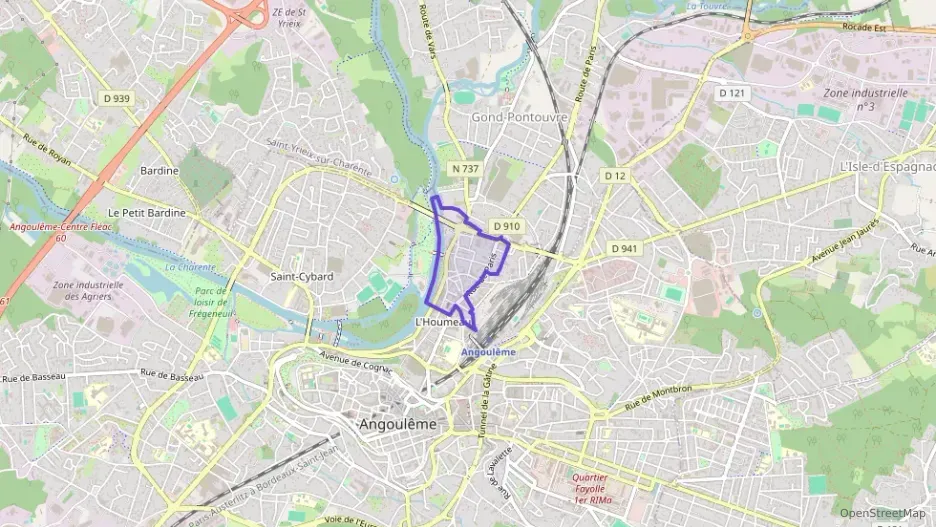 Appartement 60 m² trois pièces à vendre à Angoulême