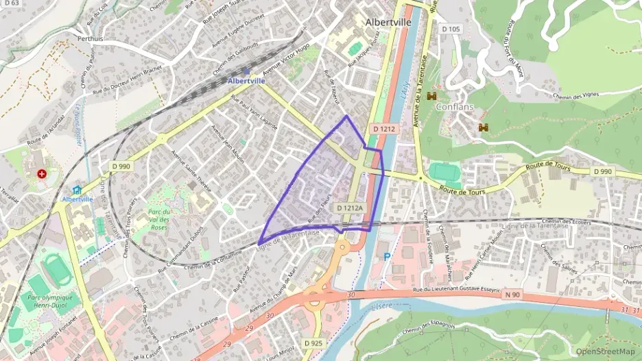 Appartement 65 m² trois pièces à vendre à Albertville