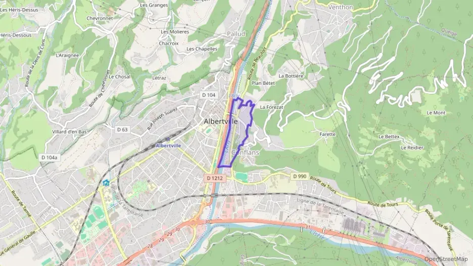 Appartement 123 m² quatre pièces à vendre à Albertville