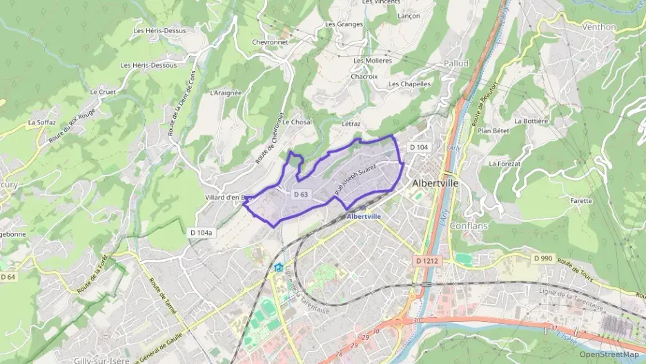 Appartement 92 m² quatre pièces à vendre à Albertville