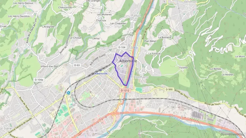 Appartement 75 m² quatre pièces à vendre à Albertville