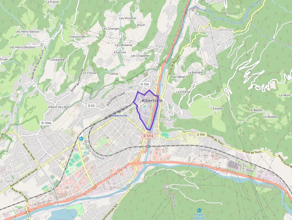 Appartement 80 m² trois pièces à vendre à Albertville