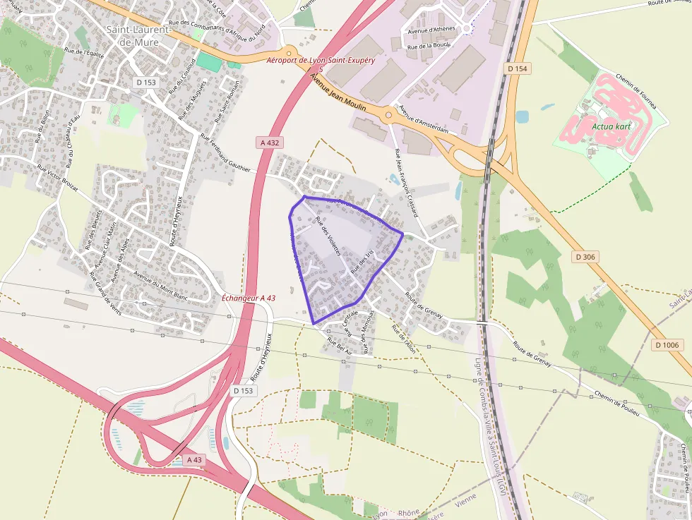 Appartement 79 m² quatre pièces à vendre à Saint-Laurent-de-Mure