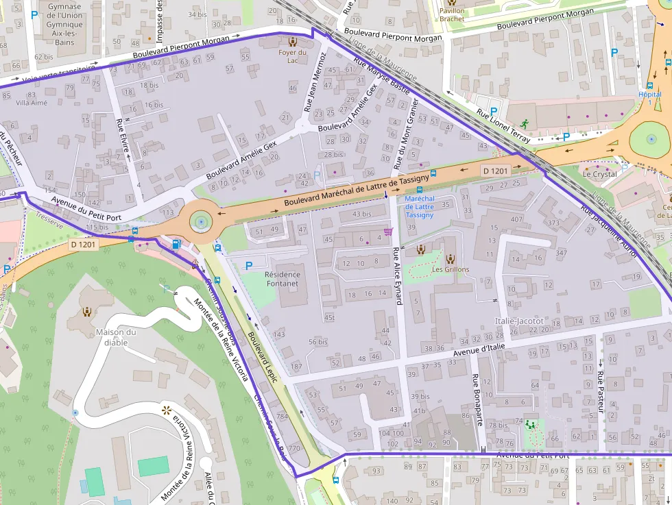 Appartement 50 m² trois pièces à vendre à Aix-les-Bains