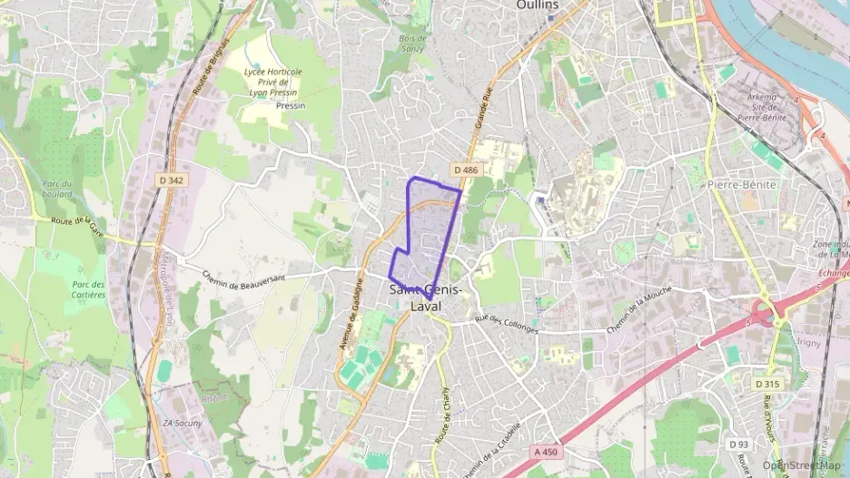 Appartement 59 m² deux pieces à vendre à Saint-Genis-Laval