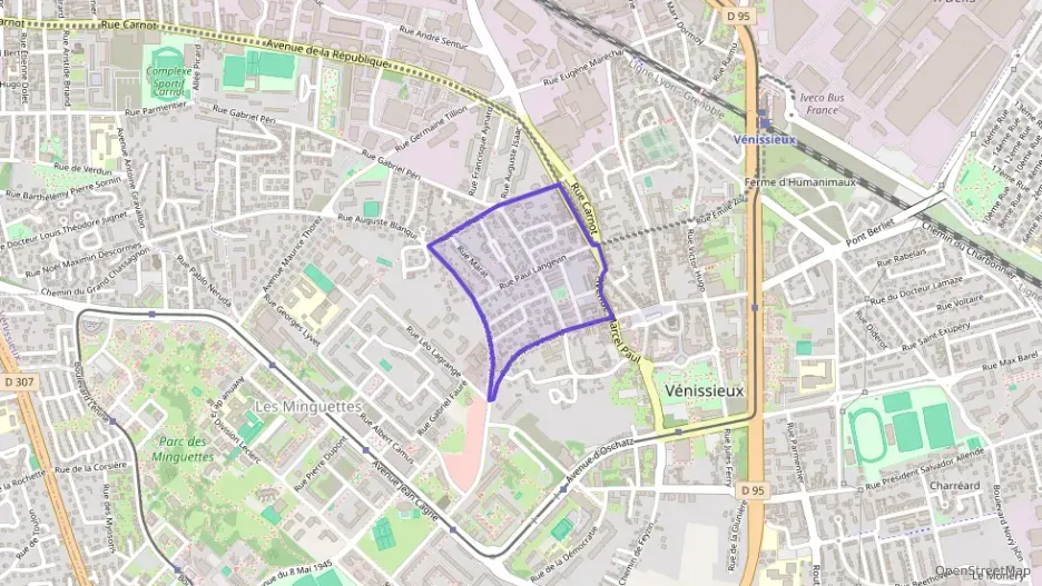 Appartement 37 m² deux pieces à vendre à Vénissieux