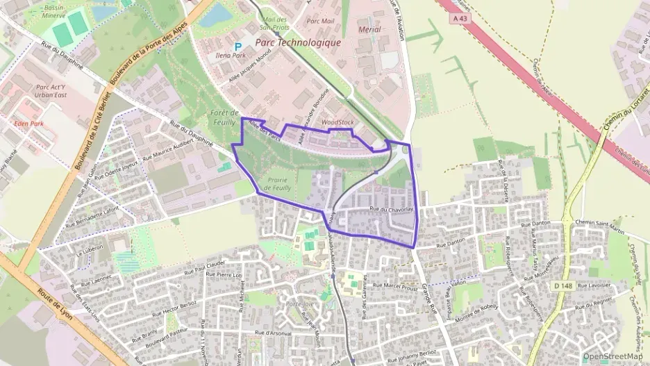 Appartement 86 m² quatre pièces à vendre à Saint-Priest