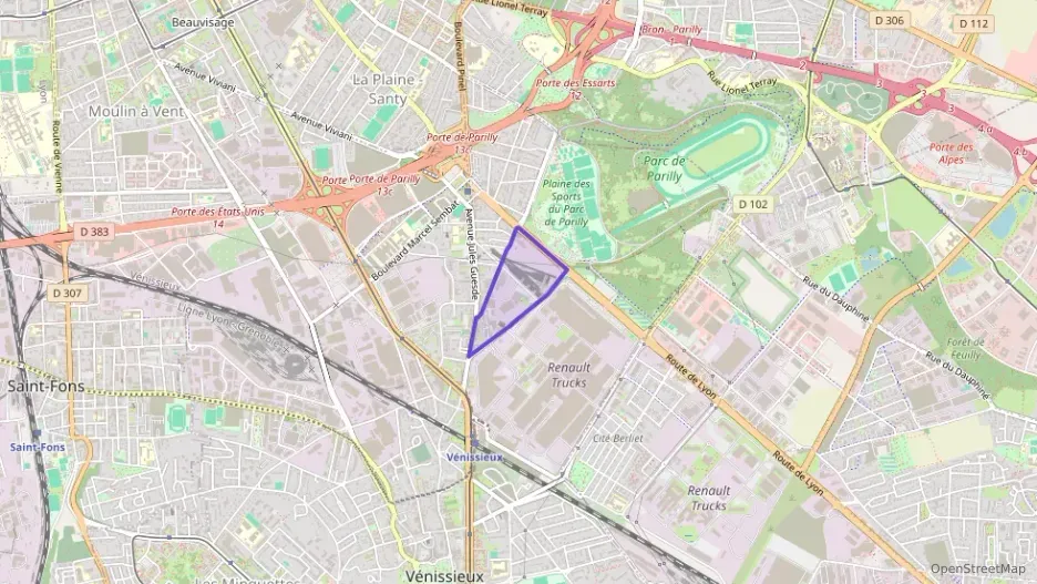 Appartement 40 m² deux pieces à vendre à Vénissieux