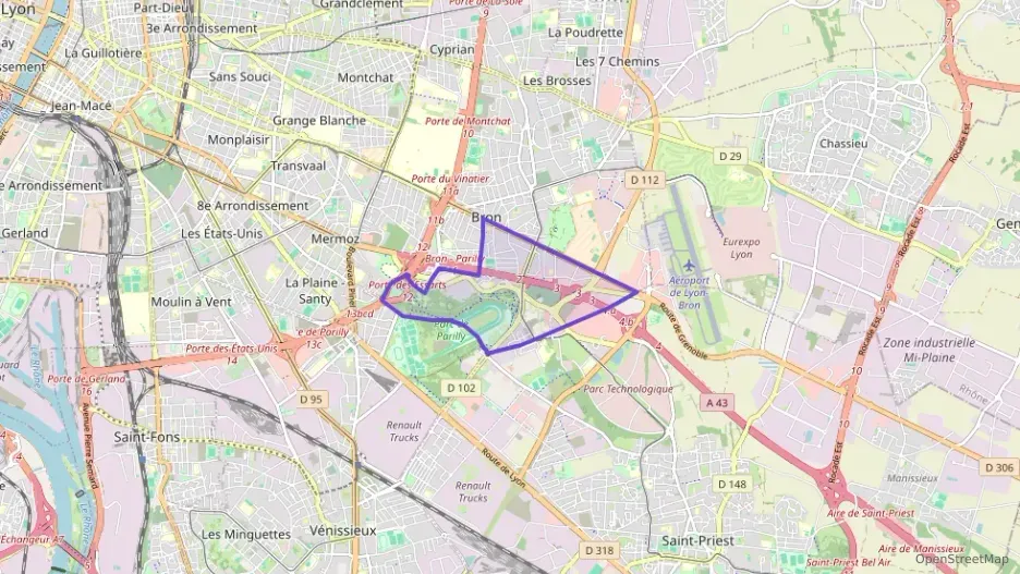 Appartement 43 m² deux pieces à vendre à Bron