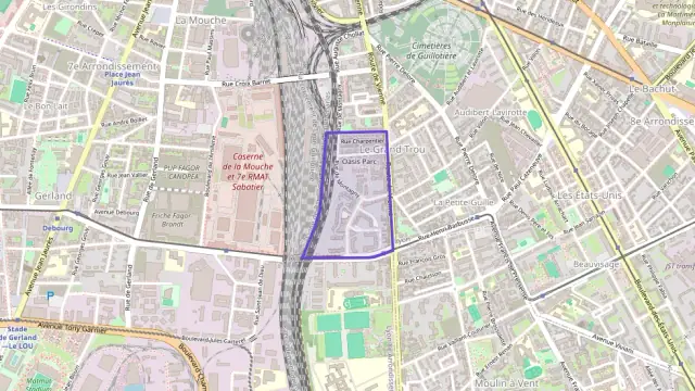 Appartement 45 m² deux pieces à vendre à Lyon 8e Arrondissement