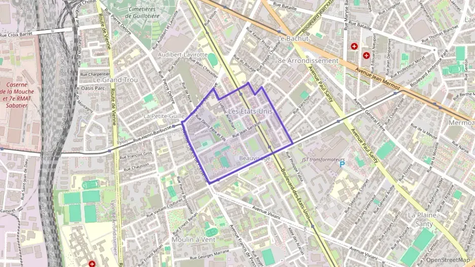 Appartement 95 m² cinq pièces à vendre à Lyon 8e Arrondissement