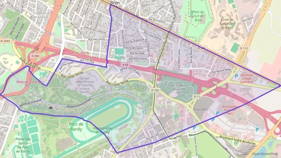 Appartement 47 m² deux pieces à vendre à Bron