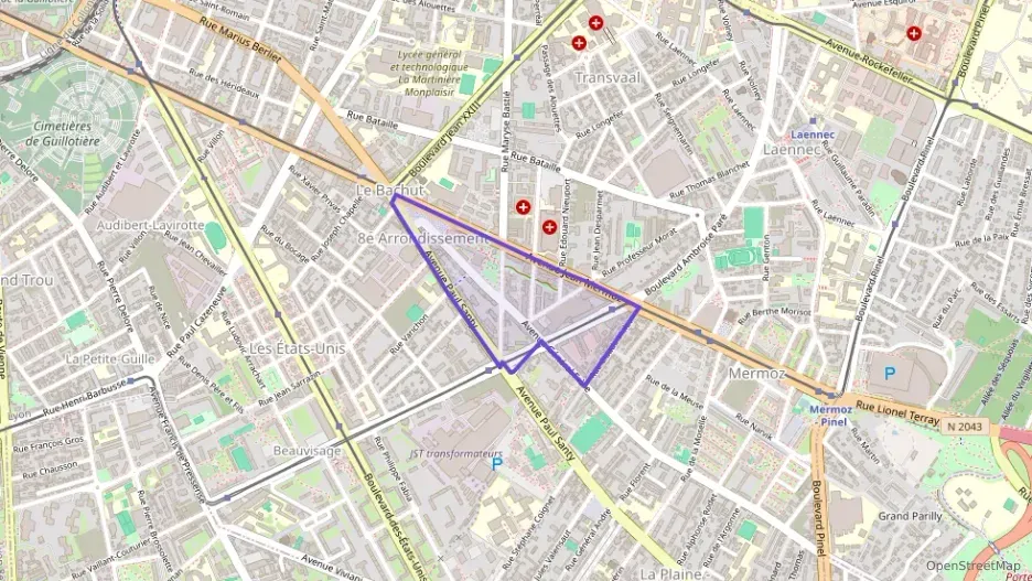Appartement 77 m² trois pièces à vendre à Lyon 8e Arrondissement