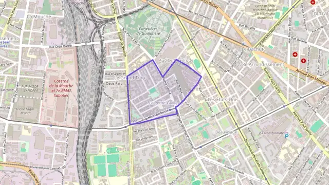 Appartement 43 m² deux pieces à vendre à Lyon 8e Arrondissement