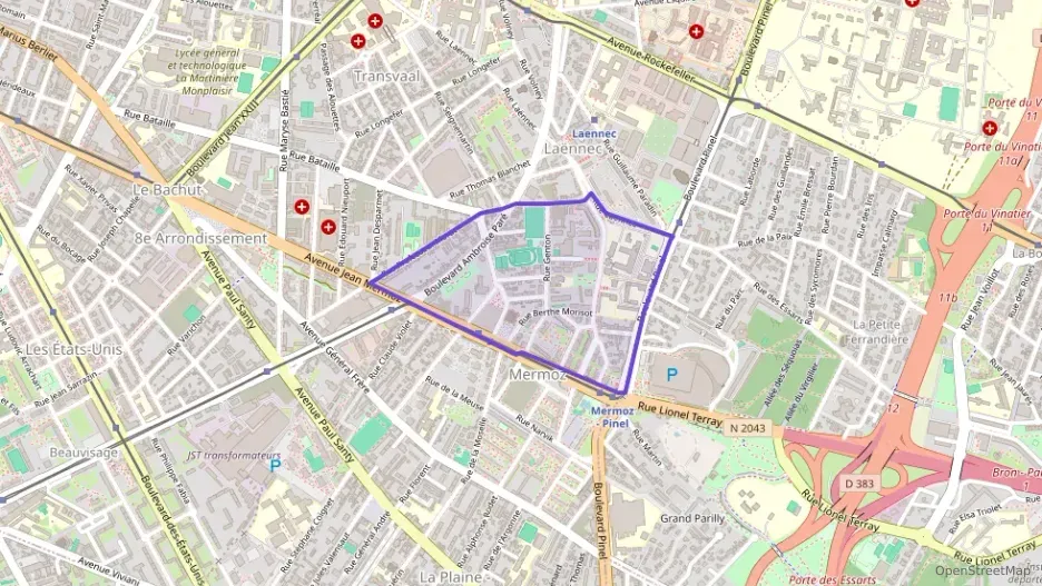 Appartement 63 m² trois pièces à vendre à Lyon 8e Arrondissement