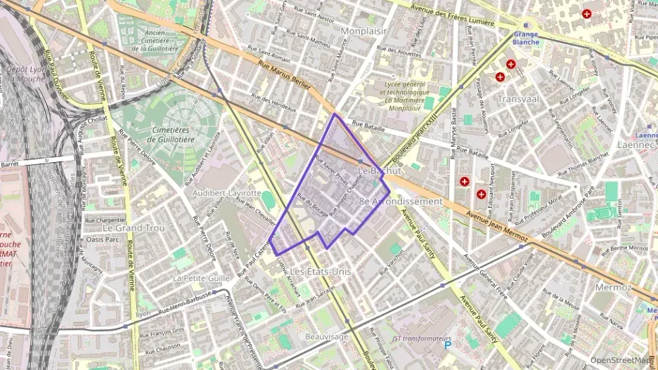 Appartement 56 m² deux pieces à vendre à Lyon 8e Arrondissement