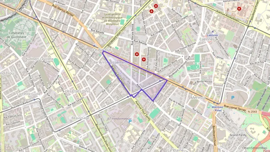 Appartement 46 m² deux pieces à vendre à Lyon 8e Arrondissement