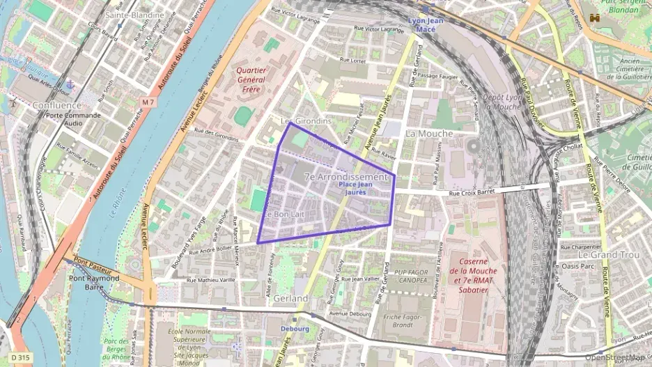 Appartement 57 m² trois pièces à vendre à Lyon 7e Arrondissement Appartement 57 m² trois pièces à vendre à Lyon 7e Arrondissement